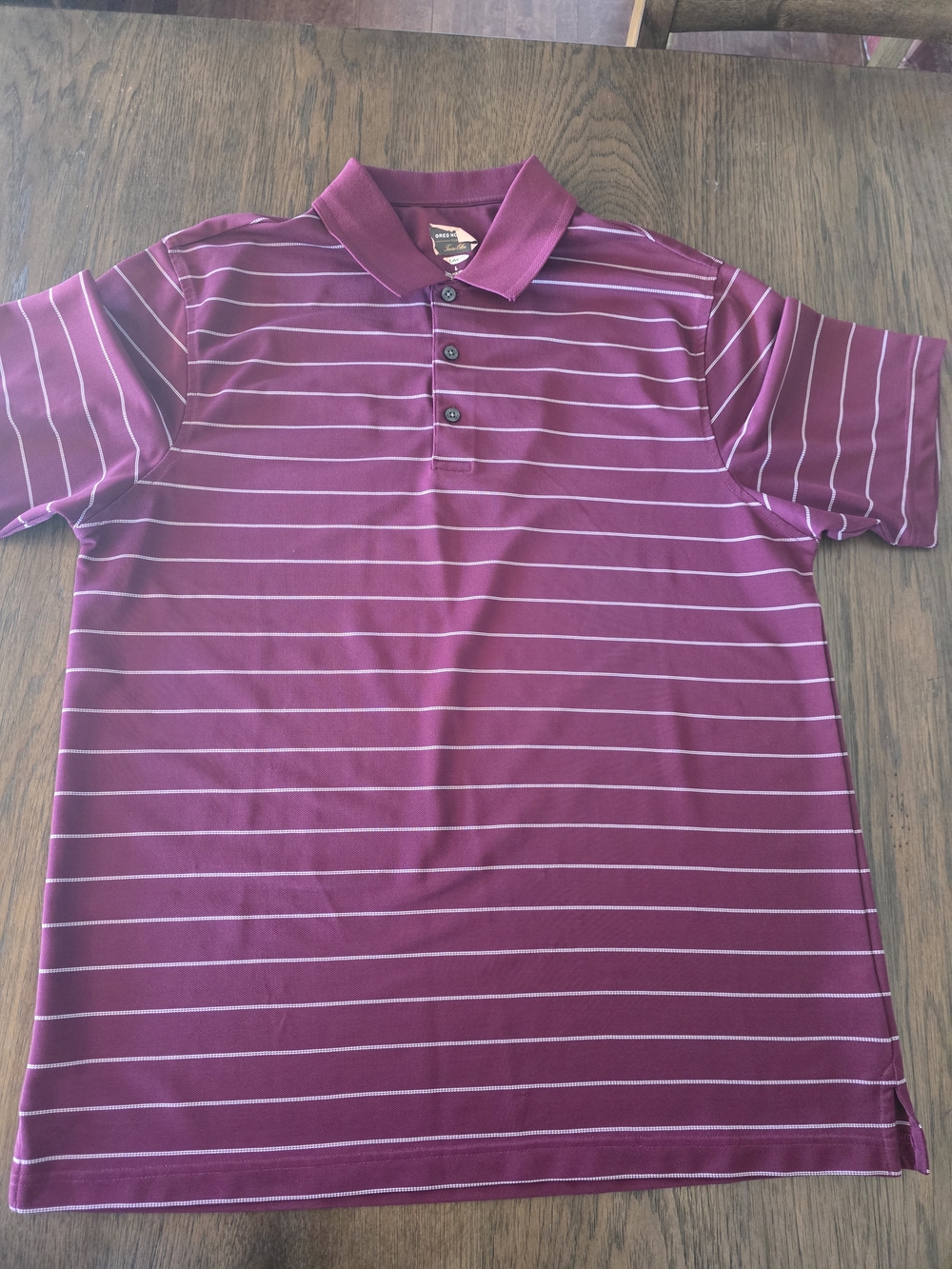 Maroon Greg Norman Men's Golf Polo Shirt- Size L/G Large